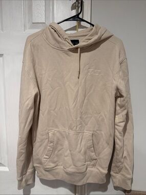 Abercrombie & Fitch Cream Pullover with White Script Logo